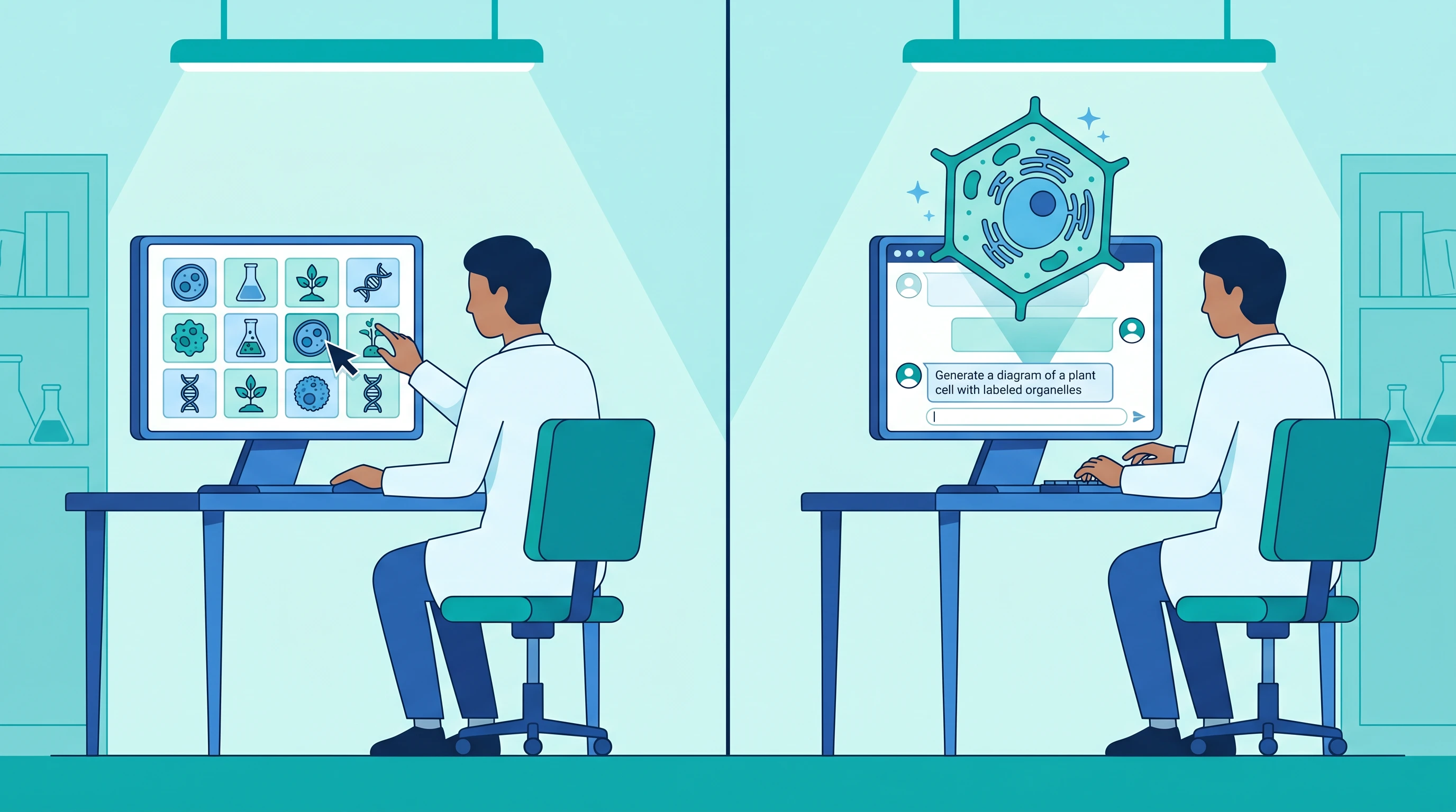 SciFig vs BioRender:生成式 AI 还是图标库?